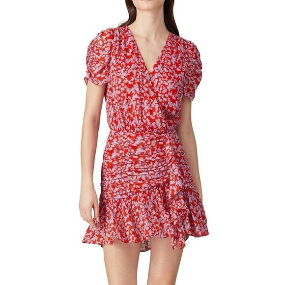 Tanya Taylor Printed Zora Silk Dress Size 8 MSRP $495 - Picture 1 of 13